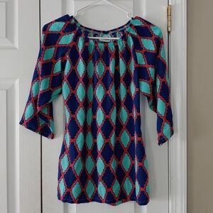 Harley and the Hound print tunic  Sz XS